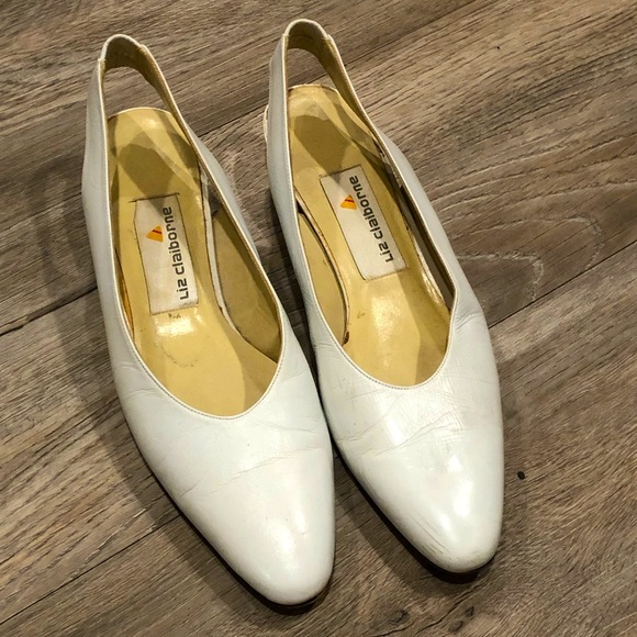 Liz Claiborne white sandals. Size 8 1/2 - Picture 1 of 4